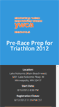 Mobile Screenshot of preraceprep2012.zapevent.com