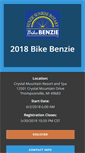 Mobile Screenshot of bikebenzie.zapevent.com