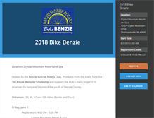 Tablet Screenshot of bikebenzie.zapevent.com