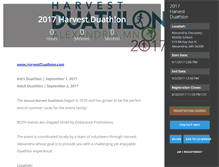 Tablet Screenshot of harvestduathlon.zapevent.com